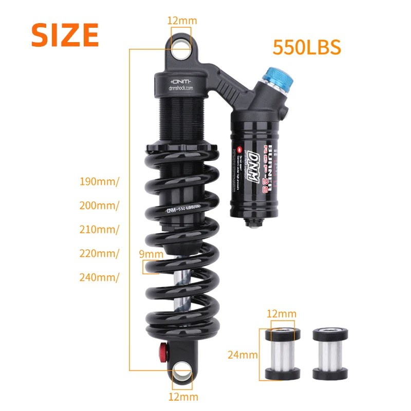 Dnm 550lbs Mtb Rear Shock Absorber For Downhill All-mountain