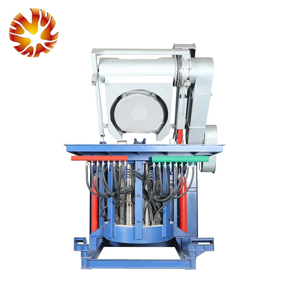 SCR Medium Frequency Power Melting Steel Scrap 15 Ton Induction Furnace