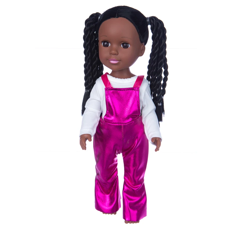 Silicone 14 Inch Summer African Reborn Baby Doll Waterproof Black Doll
