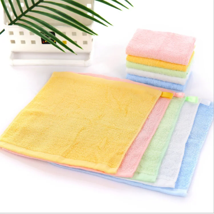 Organic Unisex Custom Logo Soft Face Bath Hand Towels Compressed Washcloths For Baby Small