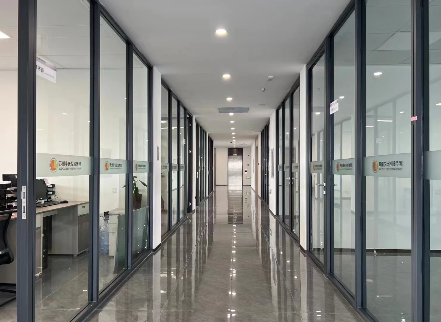 High-end Fire Rated Glass Partition Wall for Office 2 Hour Fire Resistance Office Demountable Glass Partition
