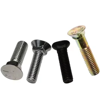 Carbon Steel Gr 10.9 DIN 605 for Bridge Decking Flat Countersunk Head square Neck Bolts Plow Bolt
