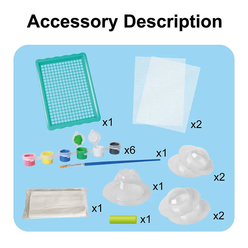 Have Recycling and Paper Mache Science Craft STEAM Learning Toys Science Paper Making Kit for Kids