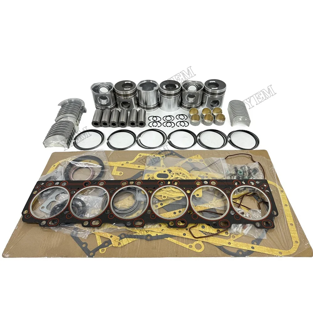 Engine Rebuild Kit With Piston Ring Cylinder Gaskets Bearings Fit for 6CT Engine Parts