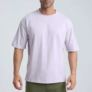 Custom Men's Sportswear Gym Oversized T Shirt Activewear Clothing Breathable Muscle T-shirt