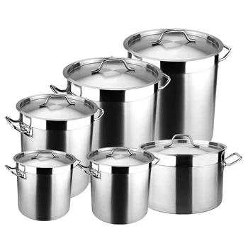 40L OEM Stainless Steel Stock Pots with Anti-Scald Handles: Wholesale for Homes