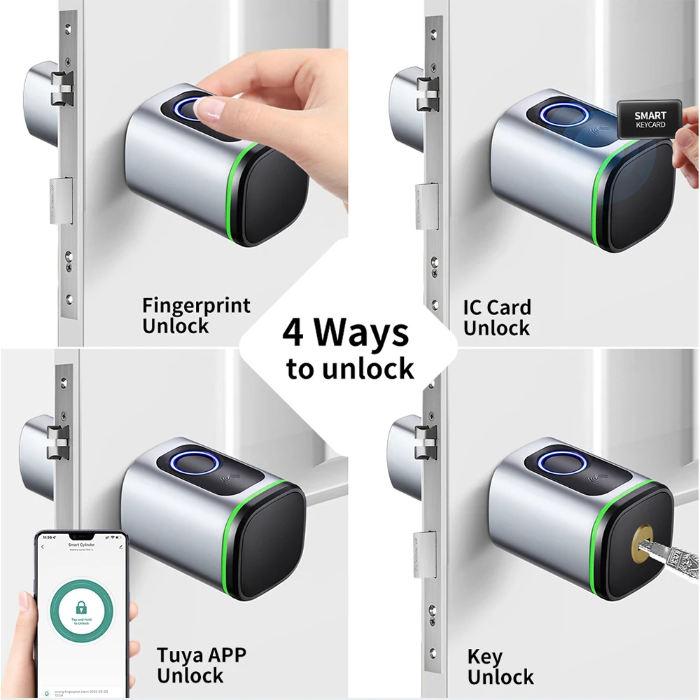 Tuya Smart Door Lock With Smart Life Tuya App