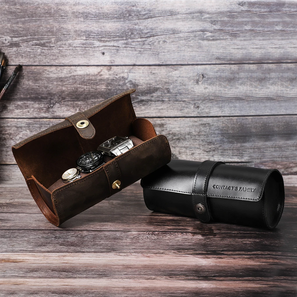 Прямая поставка заводская цена 3 шт. кожаная коробка для часов eva корпус держатель с присоской