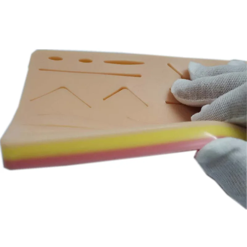 Многоразовая силиконовая прокладка для швов для инъекций, тренировочная хирургическая тренировочная прокладка, набор для студентов, медсестер