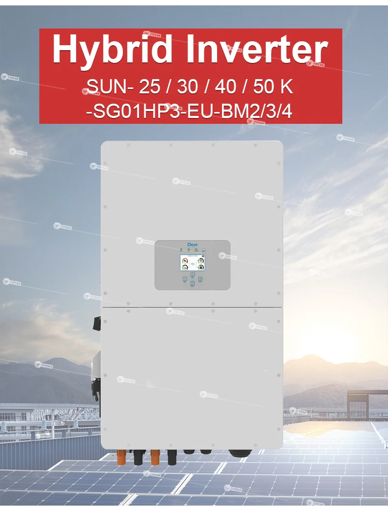 Deye High Voltage Battery Hybrid Inverter 50kw 3 Phase 400v Hybrid ...