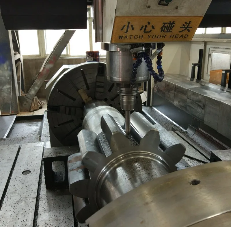 Dragline Excavator Custom Main Drive Pinion Shaft Large Module Forged Transmission Parts Bull Gear Spur Large Gear Shaft