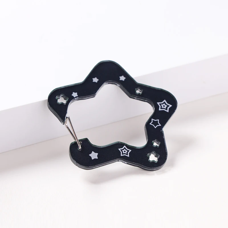 Custom Anime Carabiner Personalized Various Shape Carabiner Acrylic UV Printed Plastic Cartoon Style