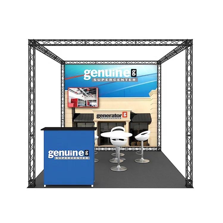Custom New Design Modular Expo Fair Portable Tradeshow Aluminum Truss Frames Modular Display Exhibition Trade Booth