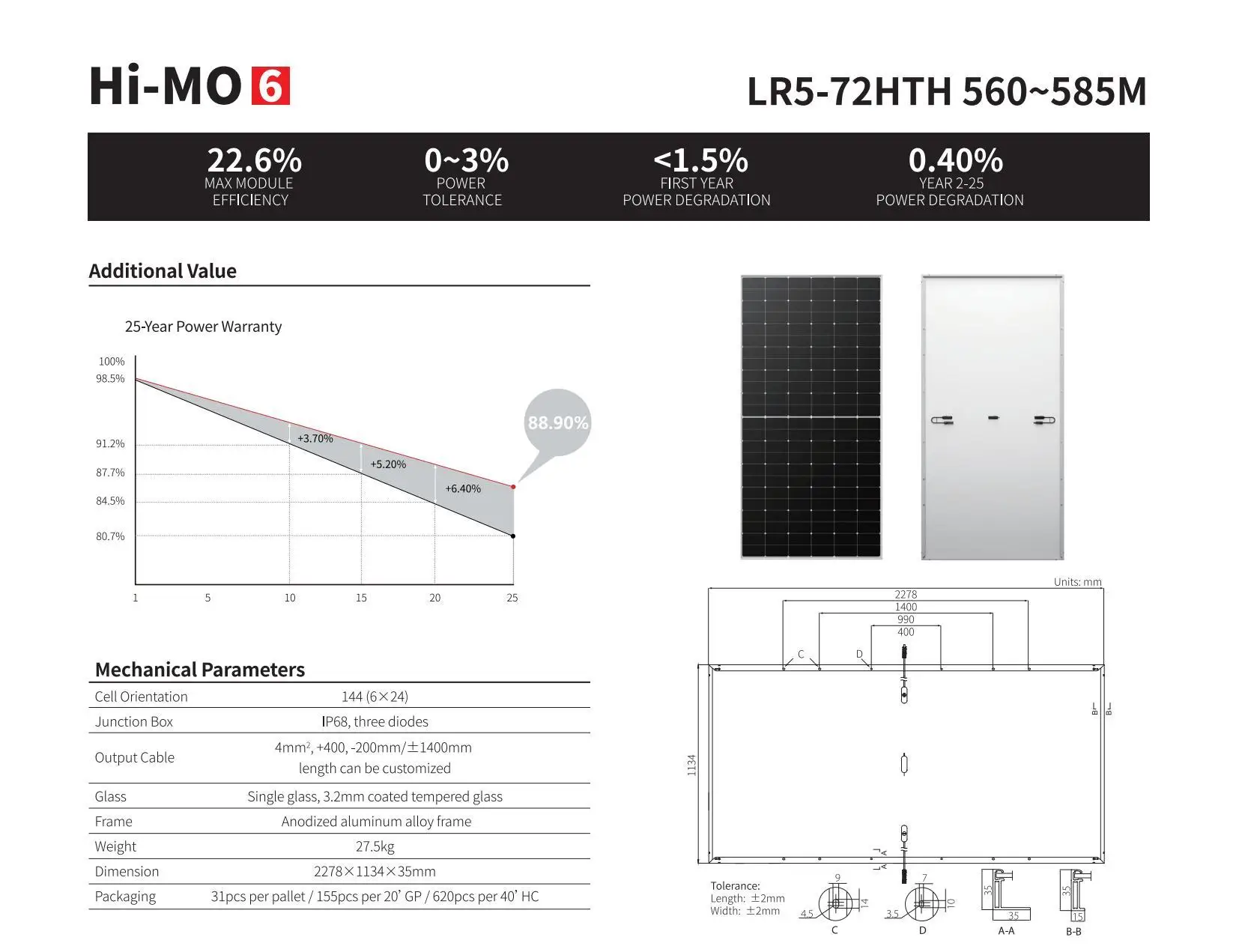 Longi Himo X Explorer Solar Panels With Hpbc Technology Lr Hth W