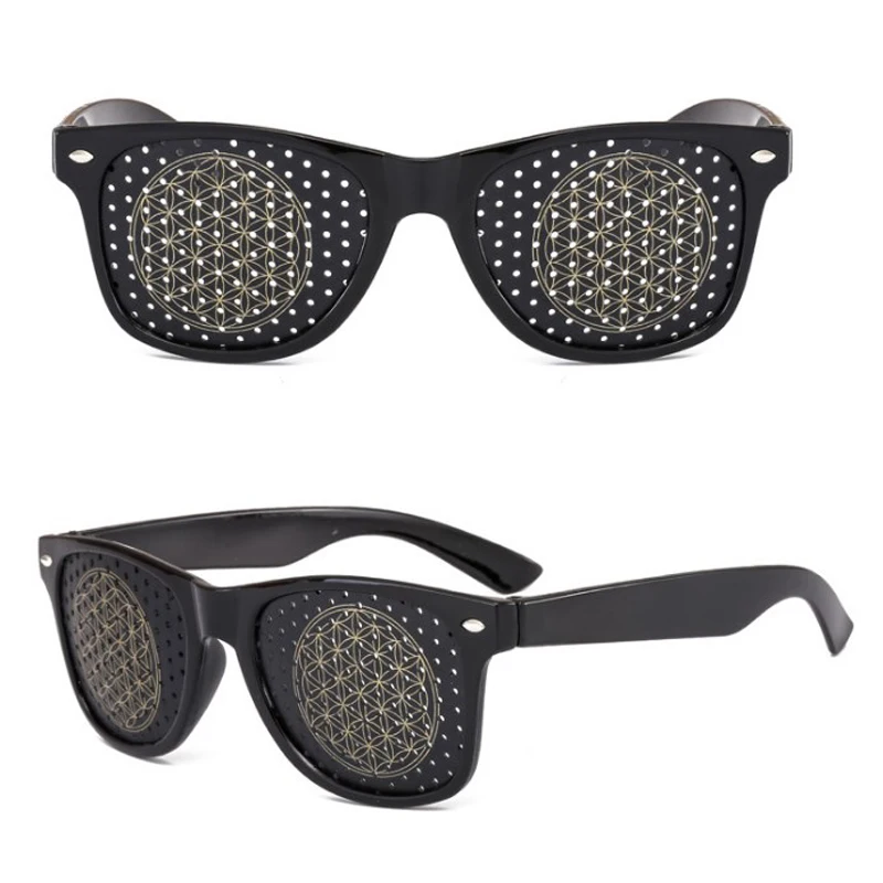 Gafas Anti-miopía con Agujeros (Pinhole), Gafas de Sol para Ejercitar la  Vista, Personalizables con Logotipo