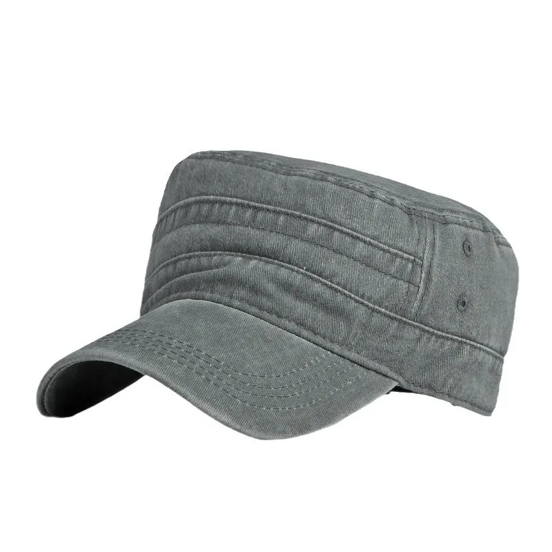 Custom Plain Jungle Camping Officer Style Army Green Sports Cap Baseball Hat With Embroidery Logo