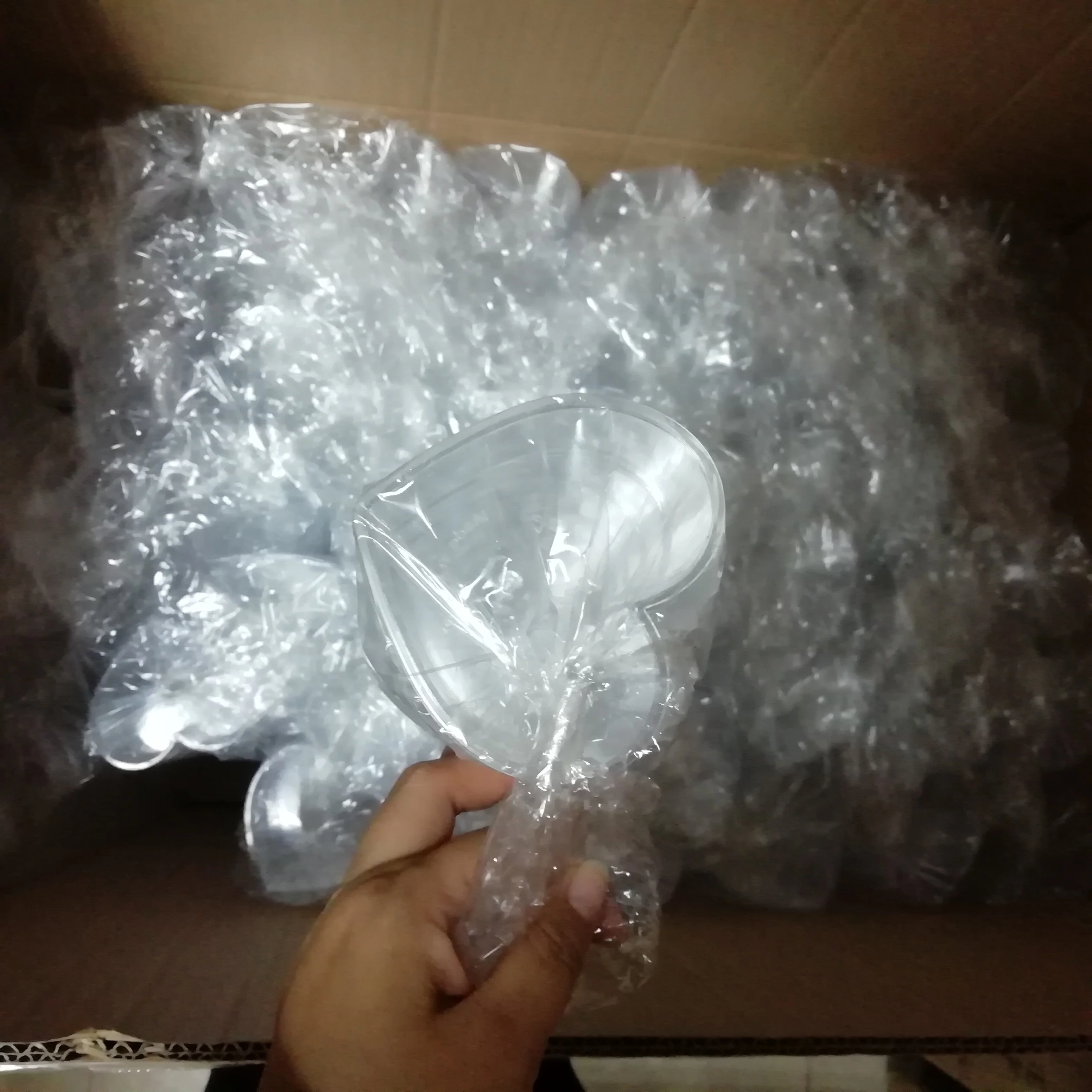 5 Oz Clear Plastic Mini Heart Cup Disposable Dessert Cup Heart Shape