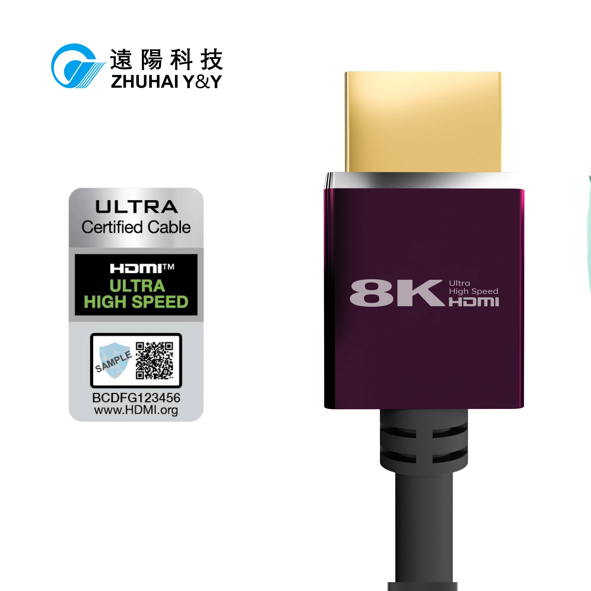 Мы работаем по OEM и ODM позолоченный высокоскоростной кабель HDMI Поддержка 3D 8K 4K 2160P