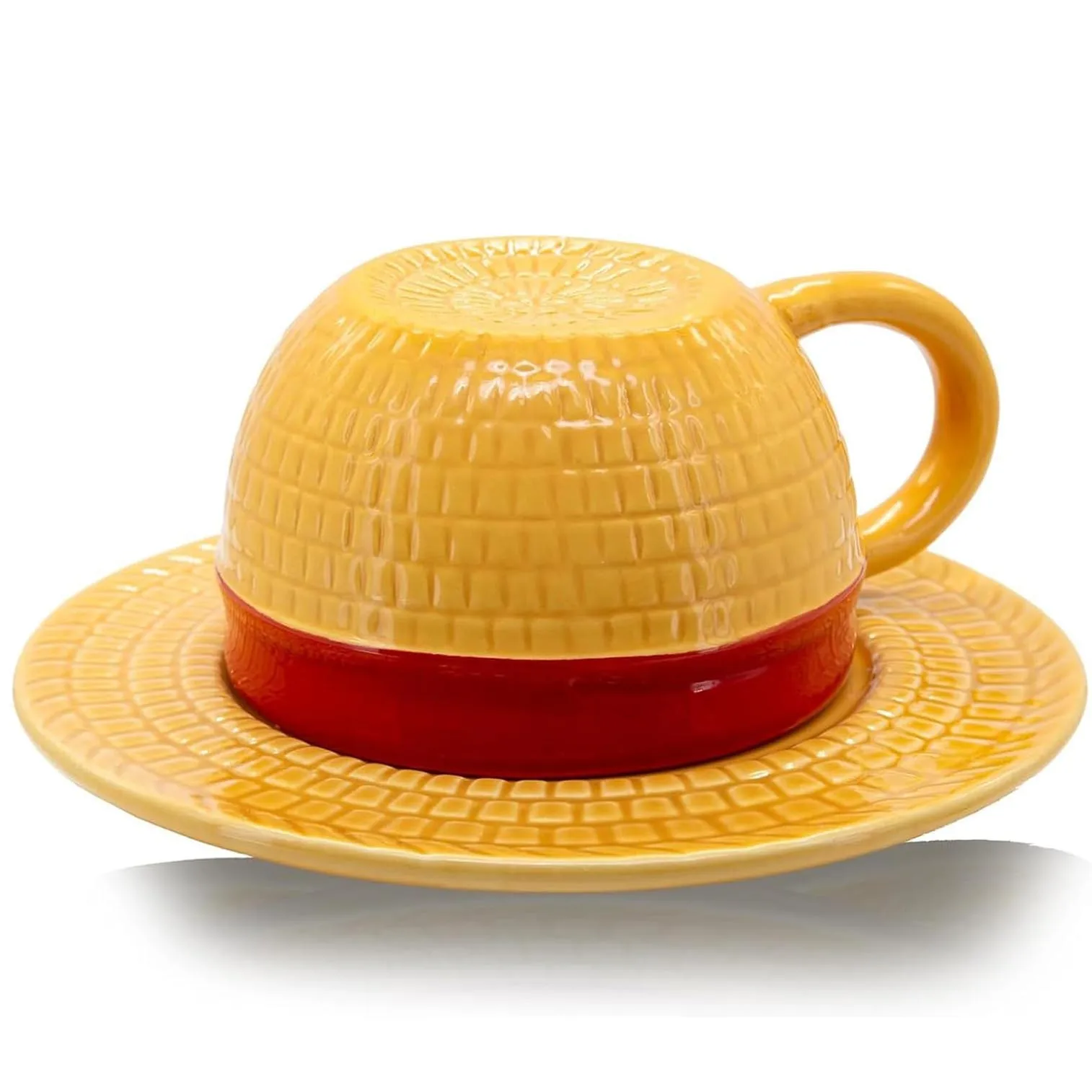 Three Brother Luffy Ace Sabo Straw Hat Shape Ceramic Mug Cup Collection