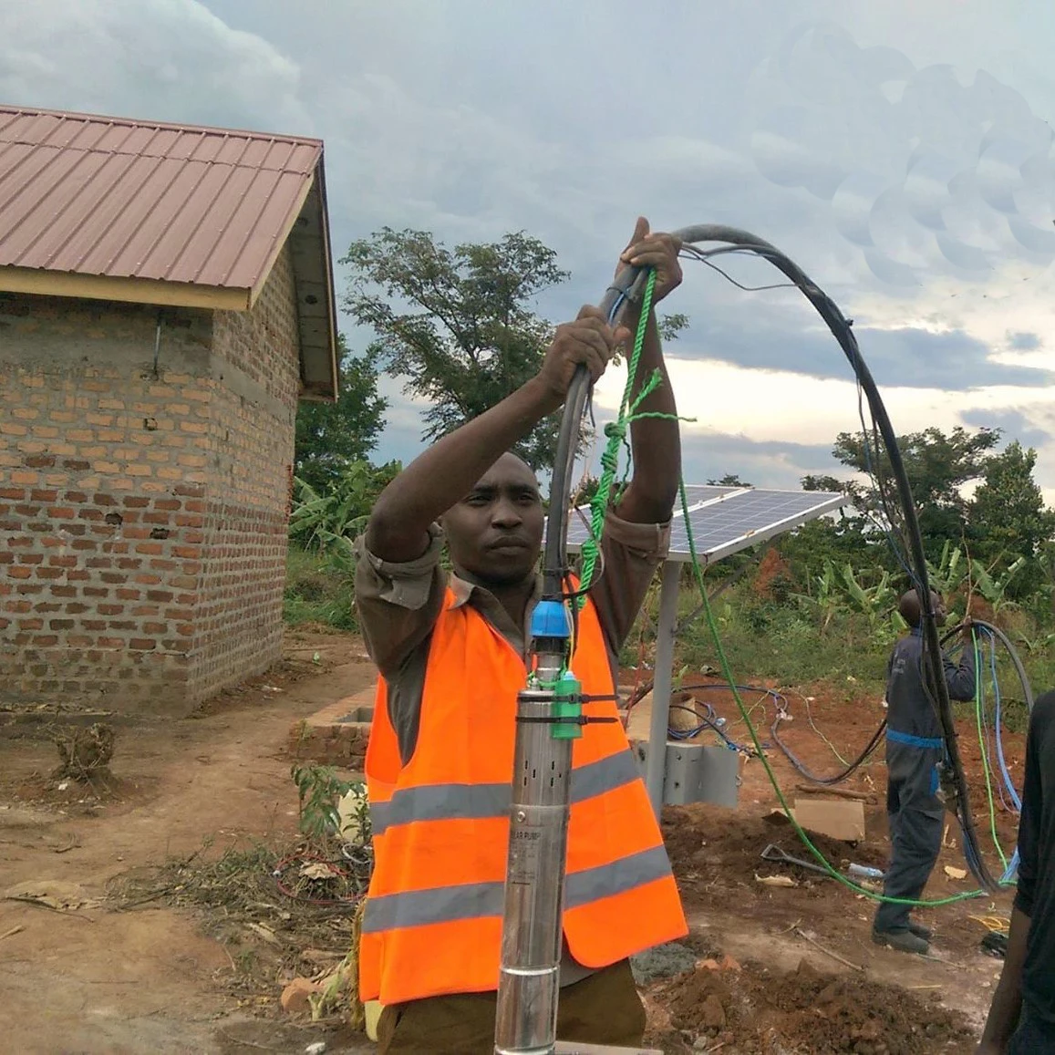 Jilu 3in погружной насос для колодцев с постоянным током, Солнечный водяной насос для питья скота, сельскохозяйственное орошение