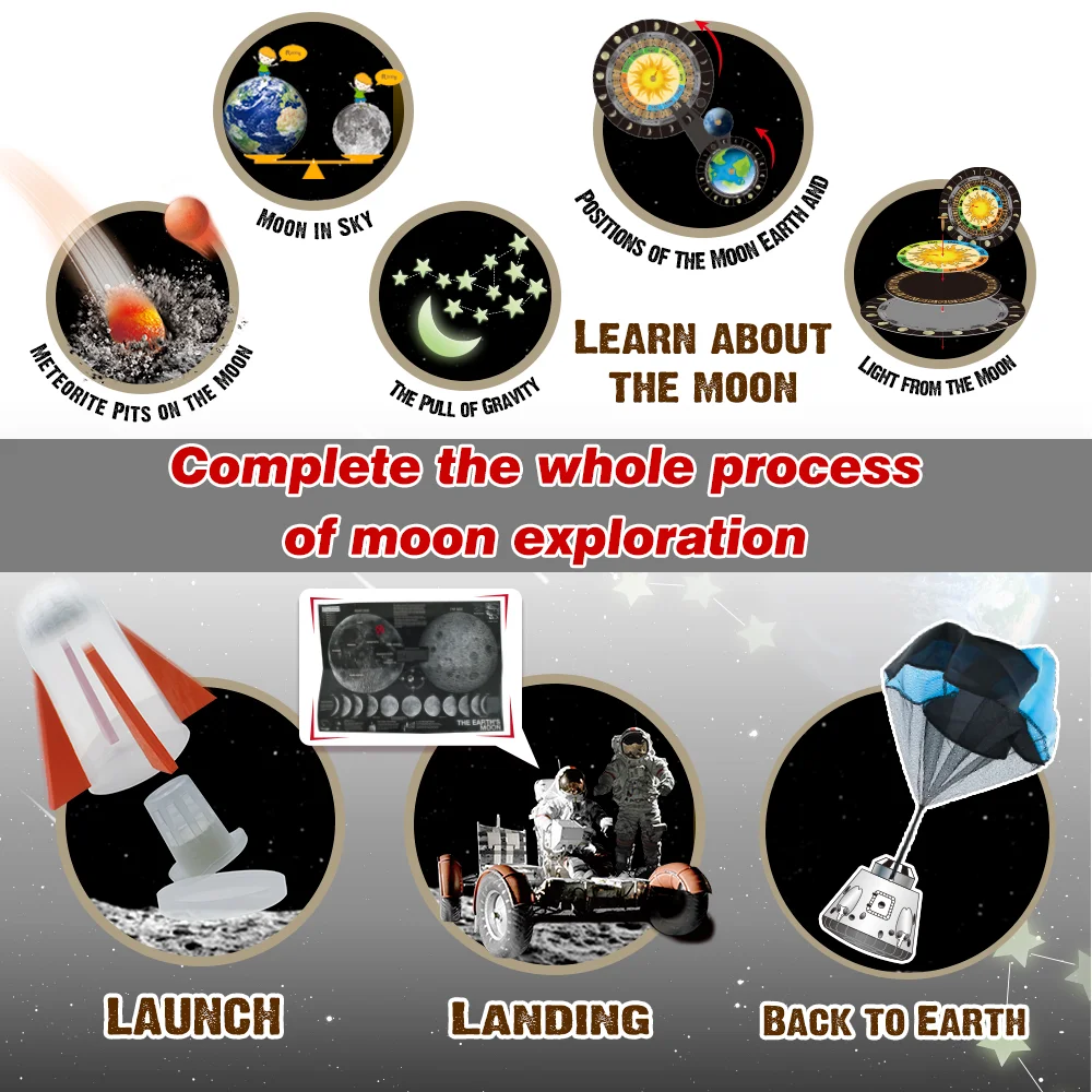 BIG BANG SCIENCE STEM Science Kit of Moon Landing Astronomy Learning Toy for Kids