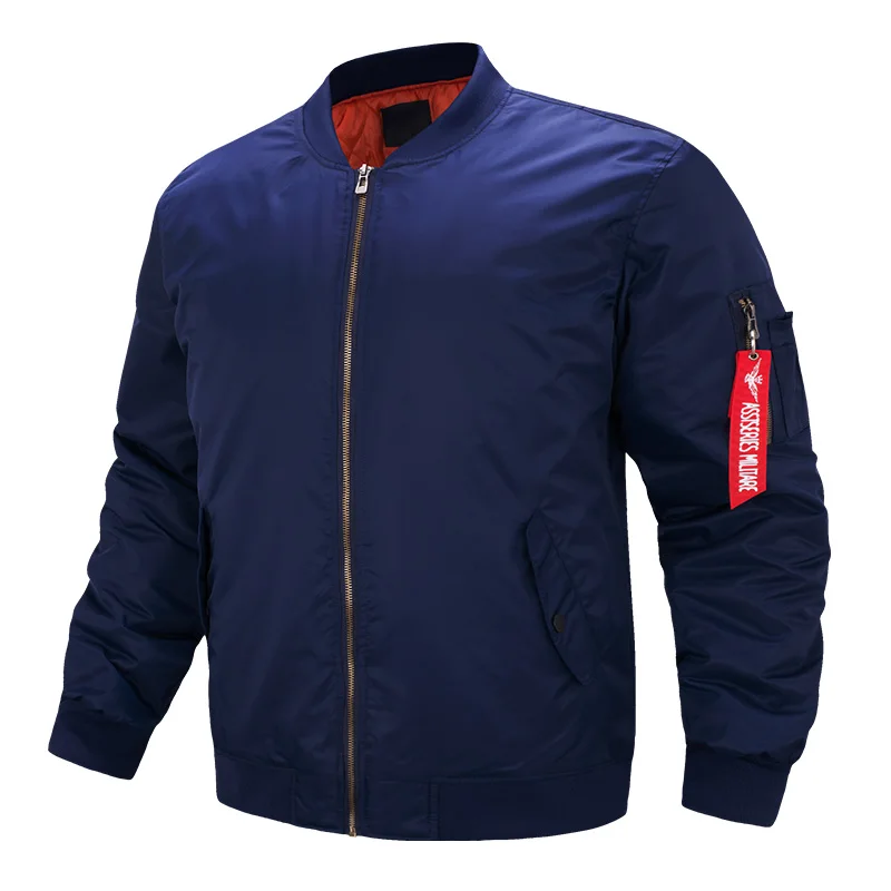 Quality Item in Stock Stylish Custom Logo Jacket Coat Mens Big Size Street Wear Out Wearing Bomber Jacket