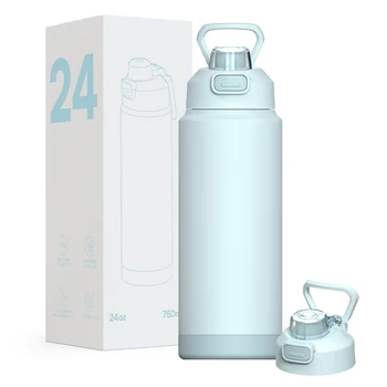 2025 New Product 24oz  Water Bottle for Sports Double Wall Stainless Steel 304 Insulated Kids Water Bottles with Custom Logo