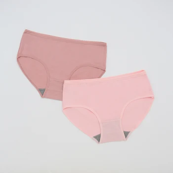 High Sale Fashion Design Custom Logo Service Women Panties  Solid Colors Breathable ladies underwear