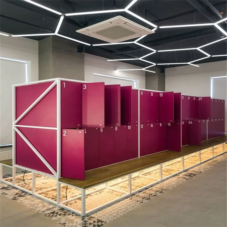 Armadietto HPL compatto Durevole per Palestra con Lucchetti Elettronici a Combinazione Armadietti in Legno Resistenti al Fuoco e all'Acqua