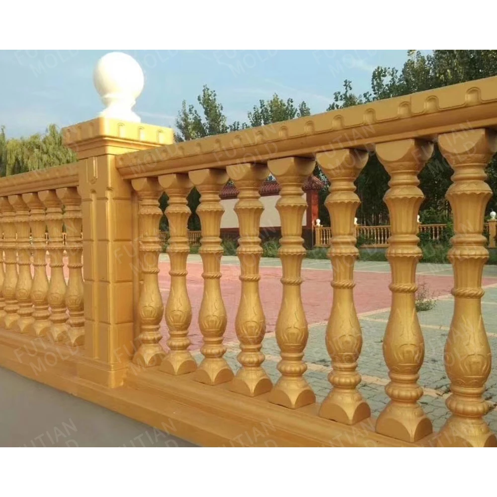 Terrace Casting Decorative Handrail Vase Column Concrete Balustrade Mold for Sale