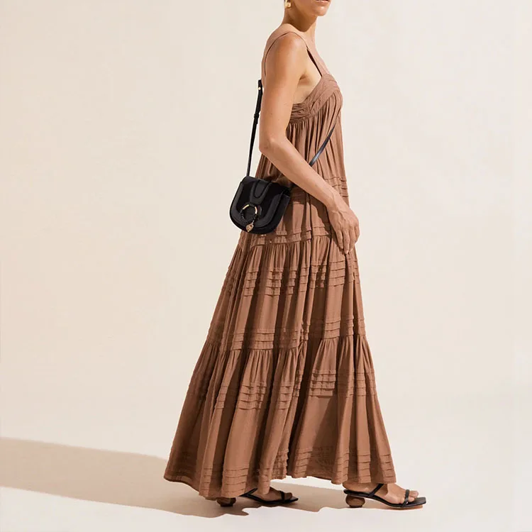 Summer Dress 2023 Factory Custom Elegant Dress Cotton Linen Women Casual Vacation Beach Tiered Ruffle Maxi Long Boho Dresses Summer Dress 2023 Factory Custom Elegant Dress Cotton Linen Women Casual Vacation Beach Tiered Ruffle Maxi Long Boho Dresses