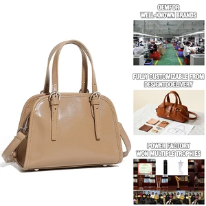 Manufacturer Wholesale Women's Retro Leather Handbag OEM/ODM Custom logo High-quality Shoulder Crossbody Bag Purse