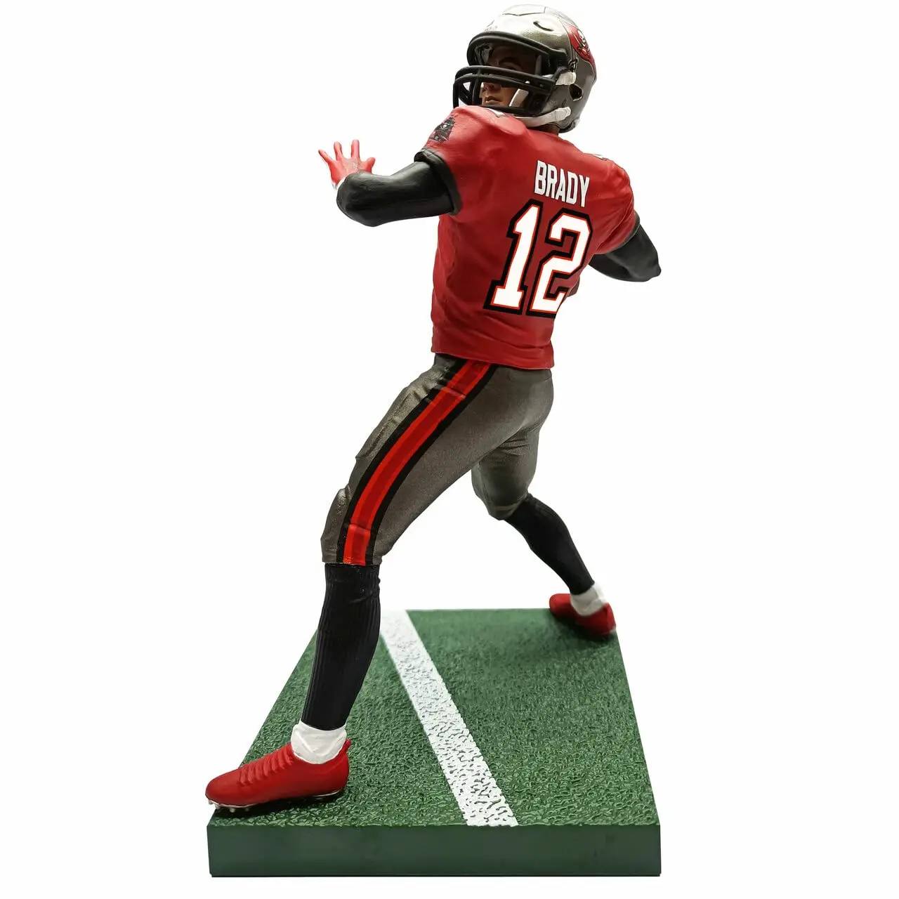 Custom McFarlane NFL 6 Tom Brady Tampa Bay Buccaneers White Jersey