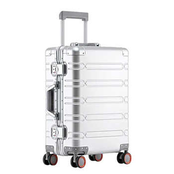 ALL PASS Full aluminium magnesium alloy luggage fashion wear-resistant  rod box large capacity universal wheel
