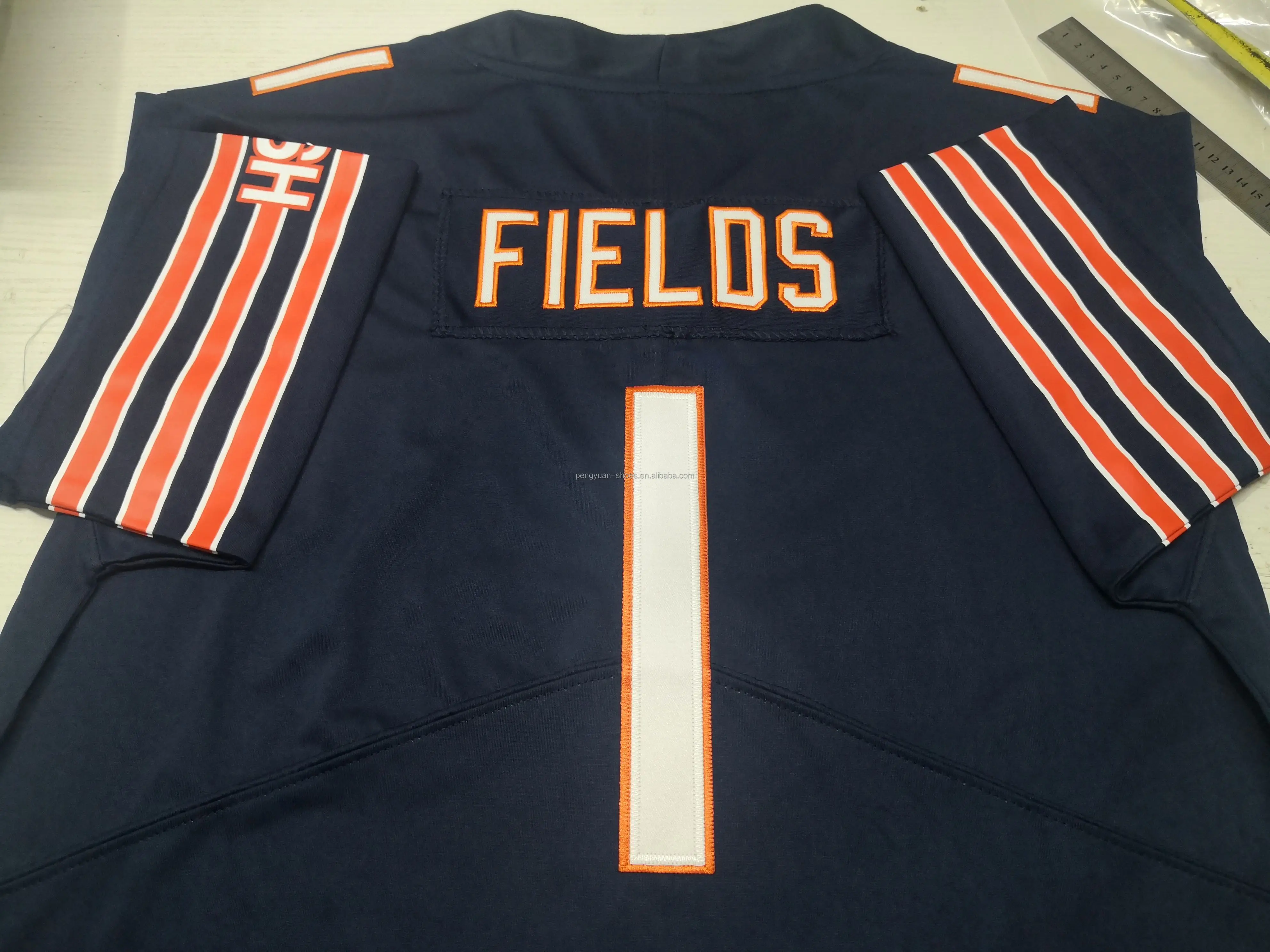 NFL_Youth 1 Justin Fields Football Bear Jersey 34 Walter Payton 11