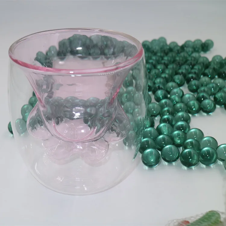 Стеклянная бусина 16 мм прозрачный мраморный стеклянный шар