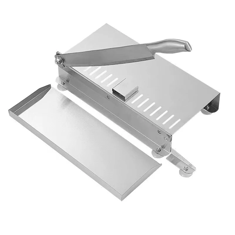 Commercial Stainless Steel Manual Slicer Household Bone Cutting Knife for Ribs Manually Chopping Knife Set