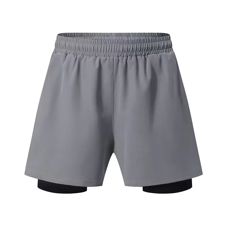 2023 Summer New Sports Pants Shorts Men's Running Pants  Piece Fiess Pants Quick Drying Training Trousers With Pockets886_voghion.com