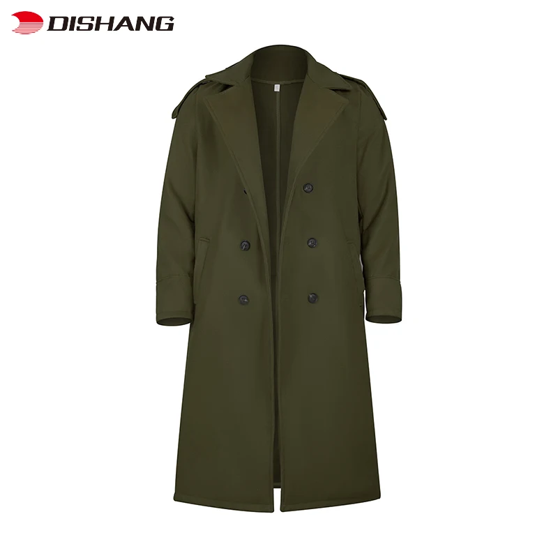 Trench Mantel Herren Mode Herrenmode Warmer Langer Mantel