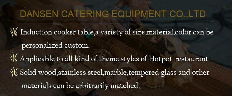 Commercial Quartz Stone Table Top Restaurant Hot Pot Table Korean Bbq Grill Table