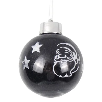 80MM Shatterproof Ball Ornaments Christmas Tree Ball with Glitter inside