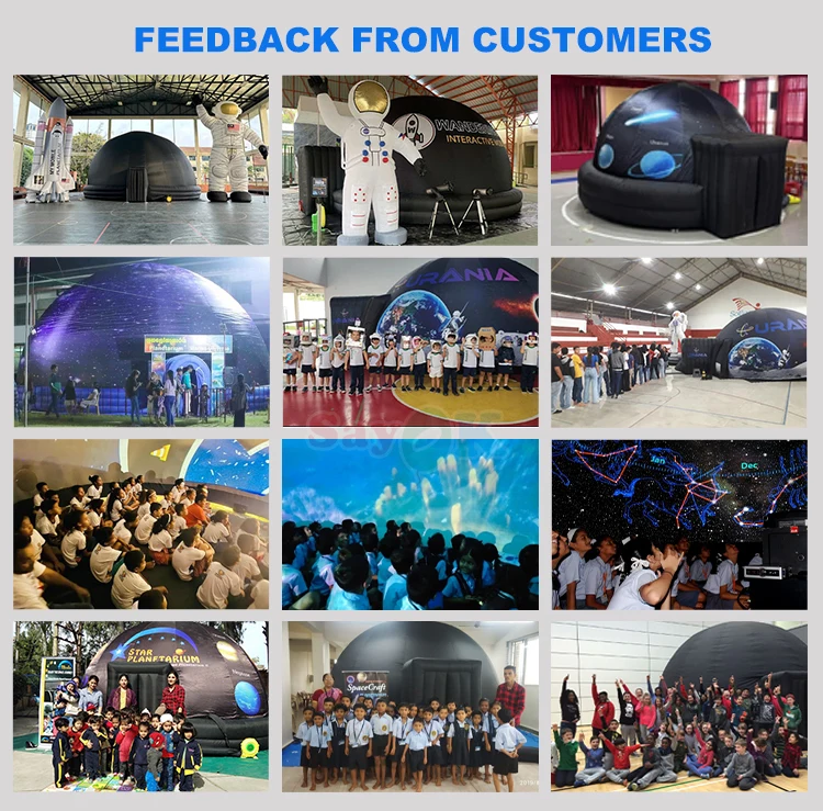 33ft Diameter 18.7ft Height Customizable Inflatable Planetarium Dome Portable Projection Dome for Schools and Planetariums