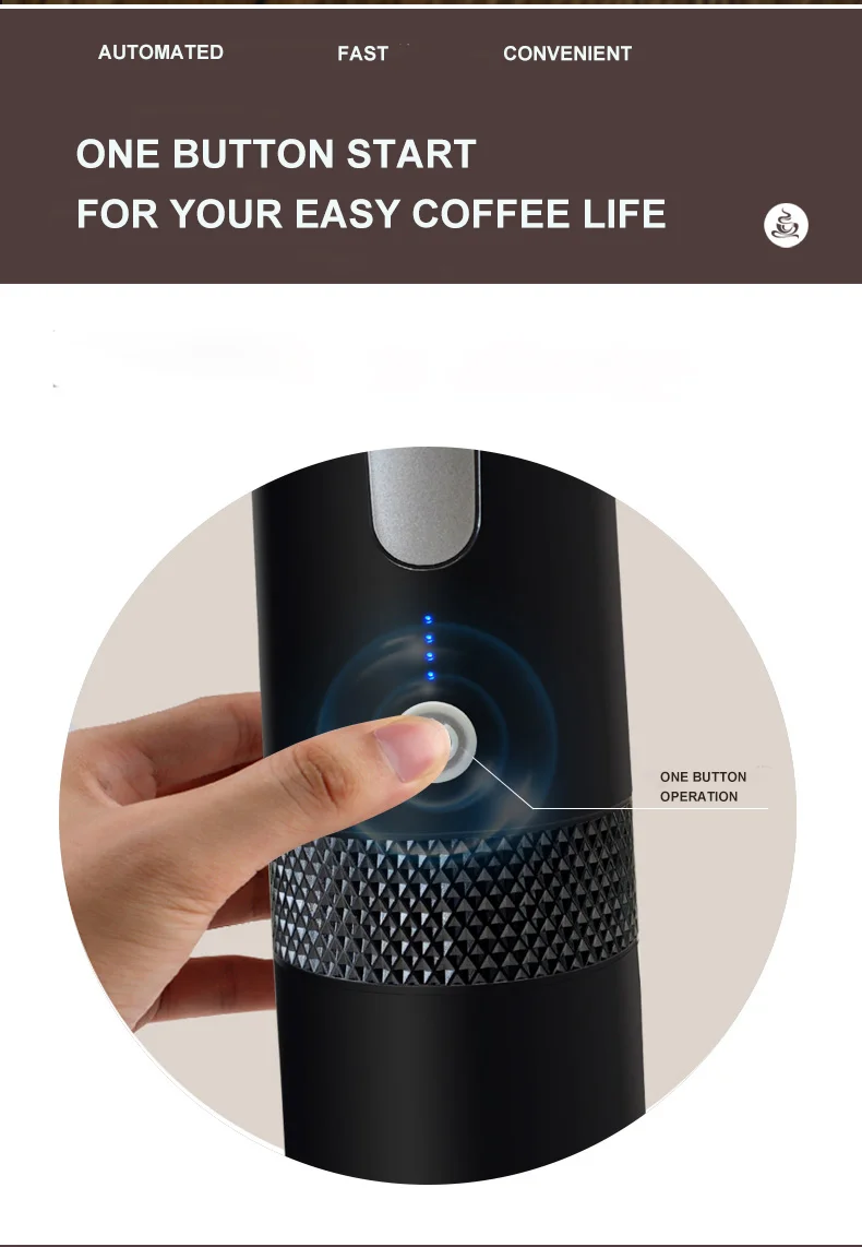 Outdoor Indoor Espresso Usb Rechargeable Wireless Coffee Machine