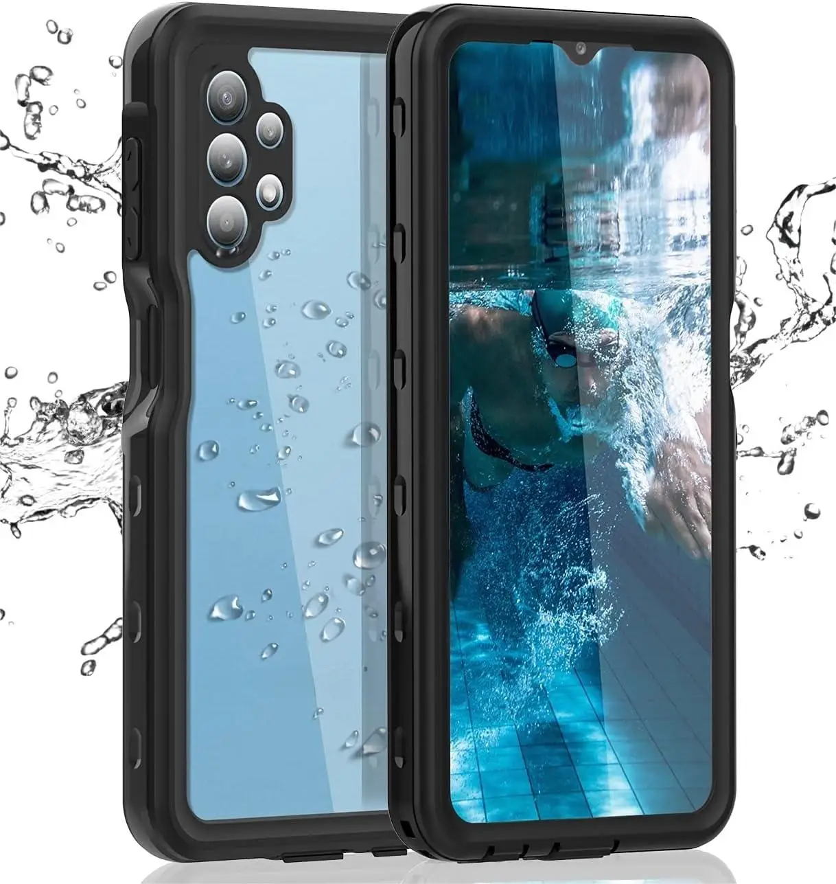 Full Protection Case for Samsung Galaxy A32 5G S24 Rugged Full Body Waterproof Protective Cover with Built-in Screen Protector