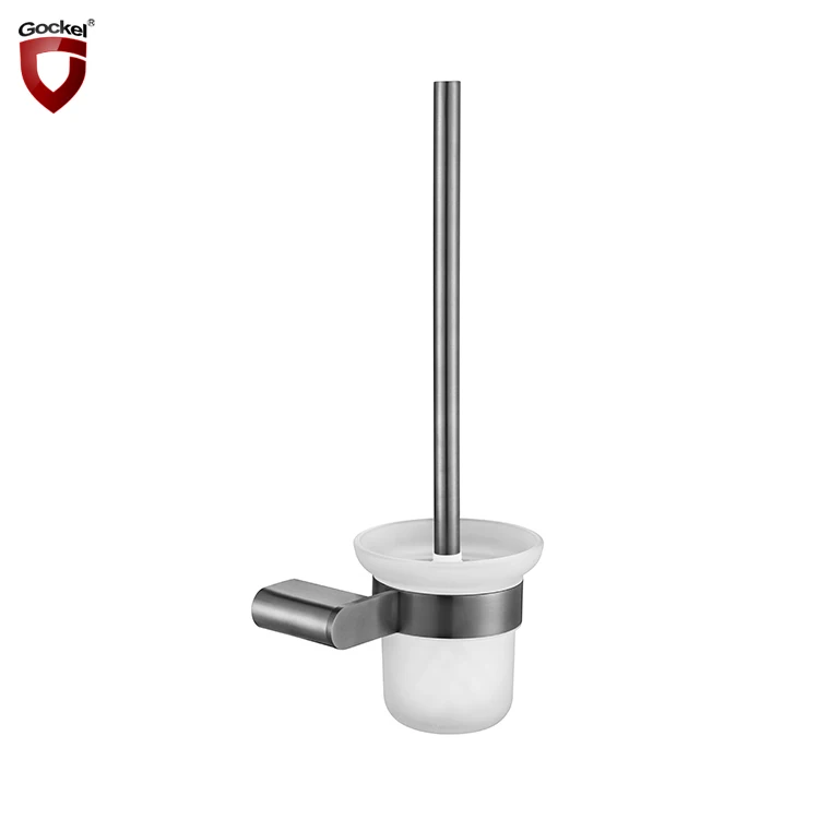 Home Hotel Decorative SUS304 stainless steel Bathroom Accessories Cleaning Wall Mounted Toilet Brush