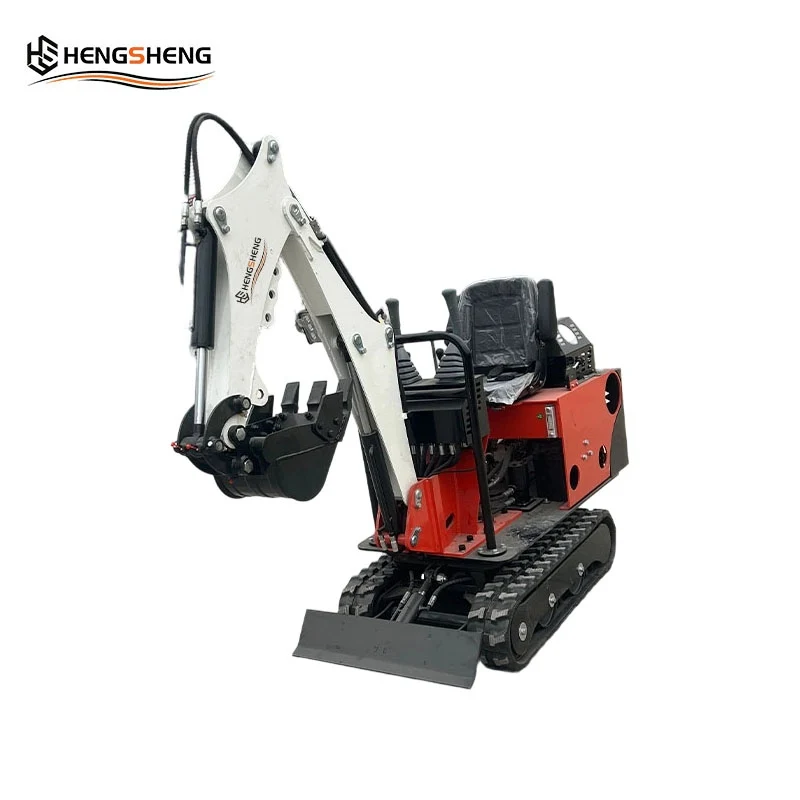 CE/EU/EPA HS08 Small Excavator 0.8Ton Load Capacity for Engine Crawler Short Turning Radius 0.025m³ Bucket Capacity 7kw Power
