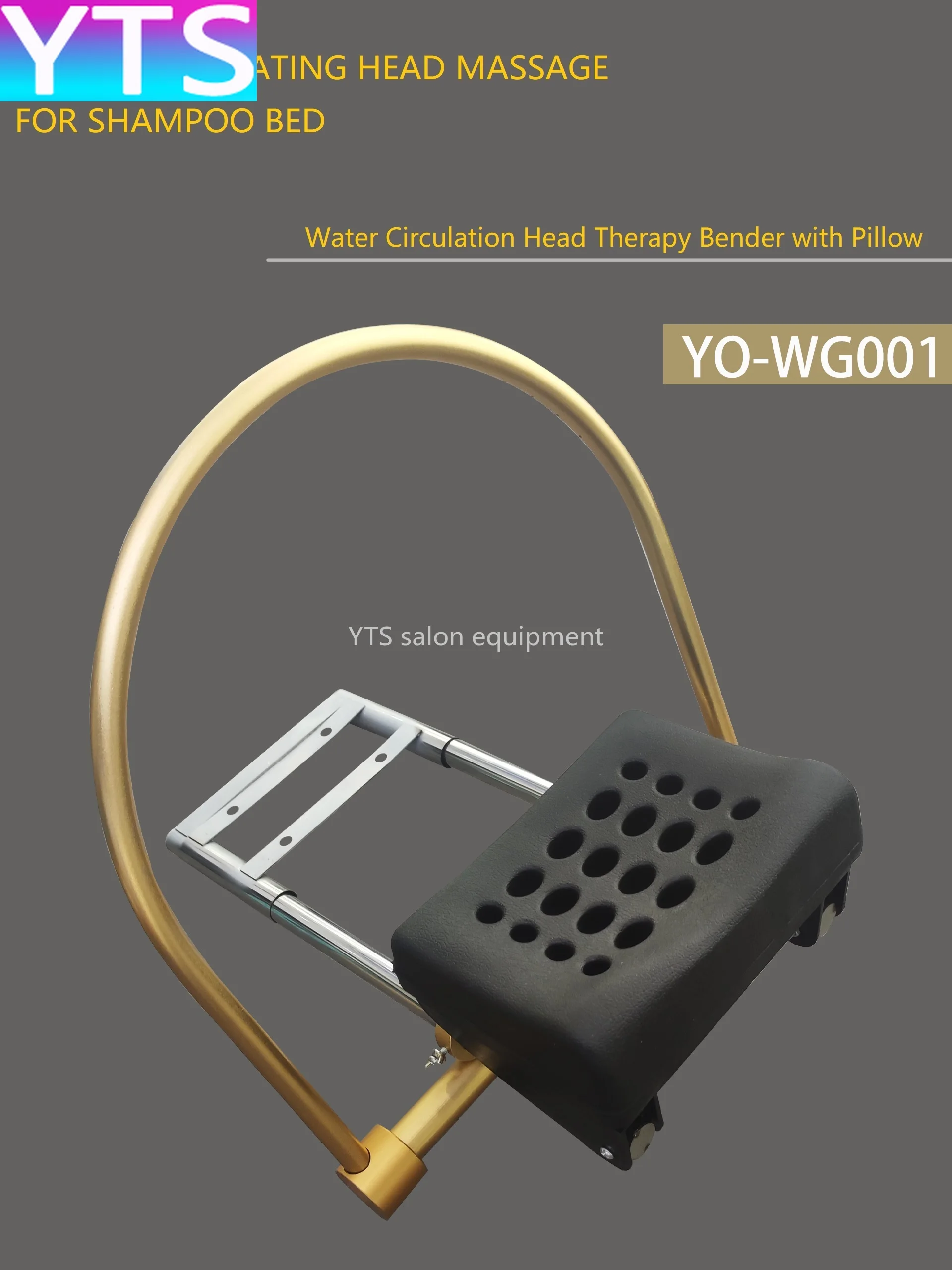 Comfortable Metal Shampoo Chair for Moroccan Salon Equipped with Neck Rest and Head Treatment Pillow