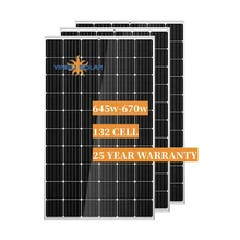 solar panels 645w 650w 655w 660w 665w 670w Solar Module Solar Power Panels For Energy System