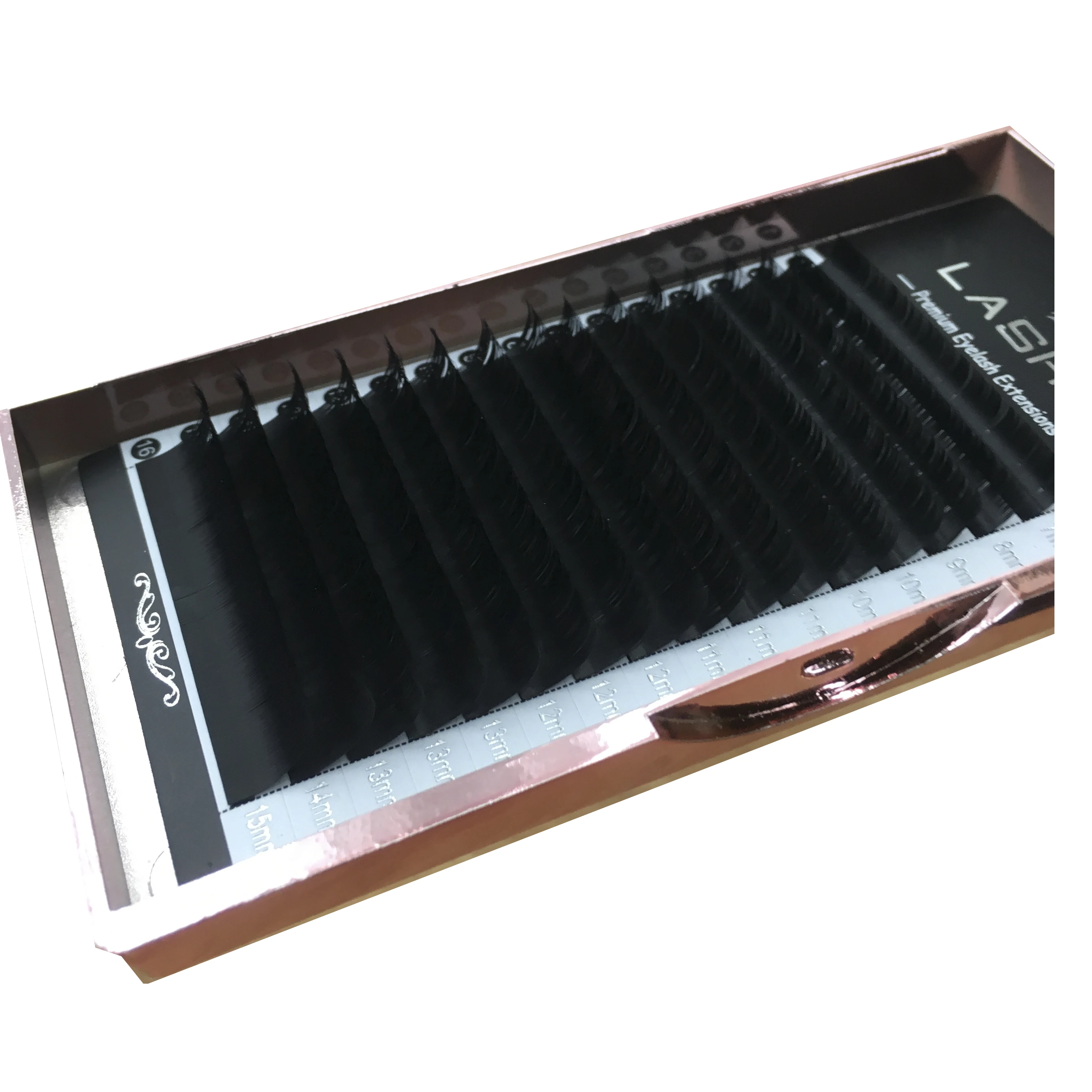 Высококлассная Фирменная торговая марка черный матовый J B C D L PBT Шелковый легкий веер для быстрого объема веер для наращивания ресниц Фирменная торговая марка