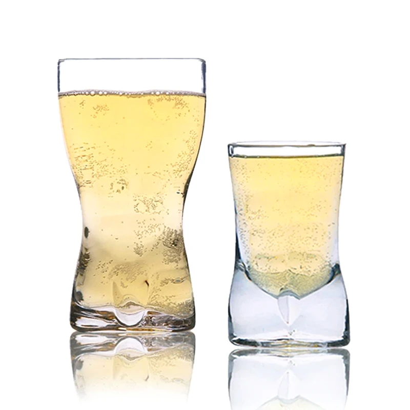 meizhili unique beer glasses sexy body